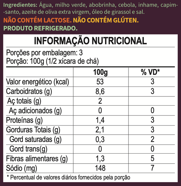 Sopa de Milho e Capim-santo (vegana)